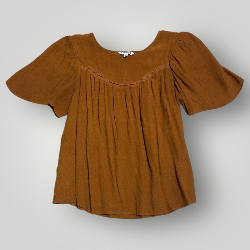 Nanette Lepore Tan Blouse